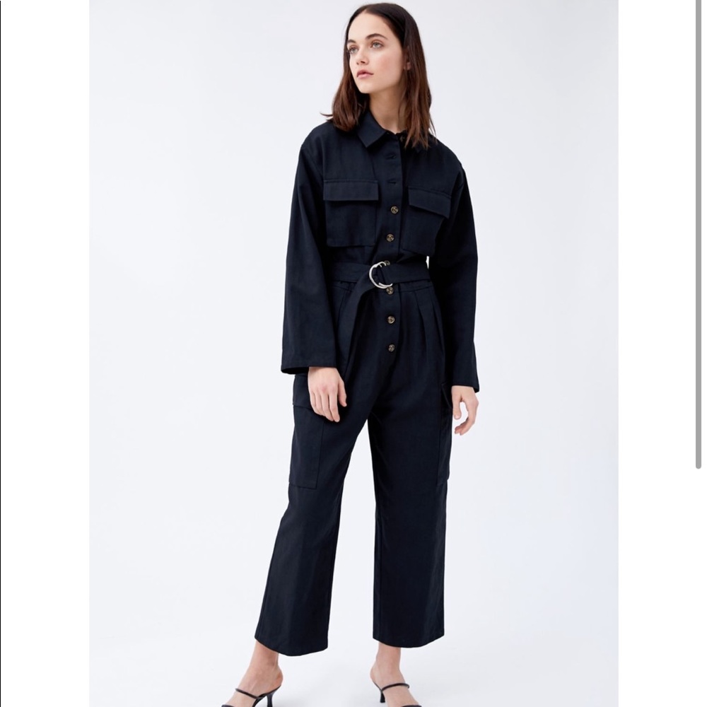 UO belted Cargo Coverall Jumpsuit